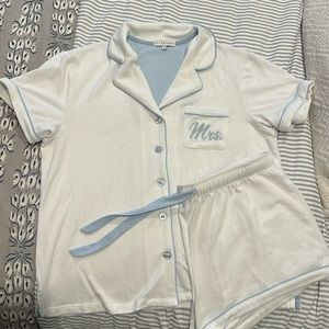 PJ salvage Bridal “MRS” set